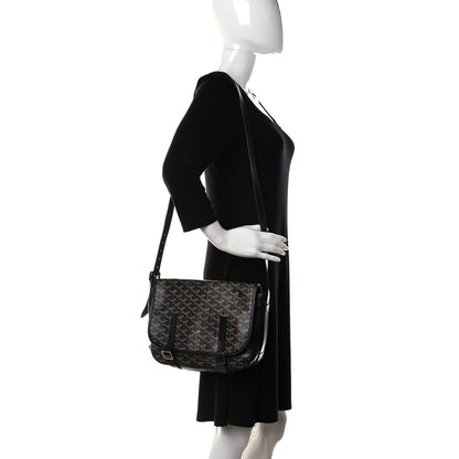 Goyard Goyardine Belvedere MM Messenger Bag Black 2 of 35
