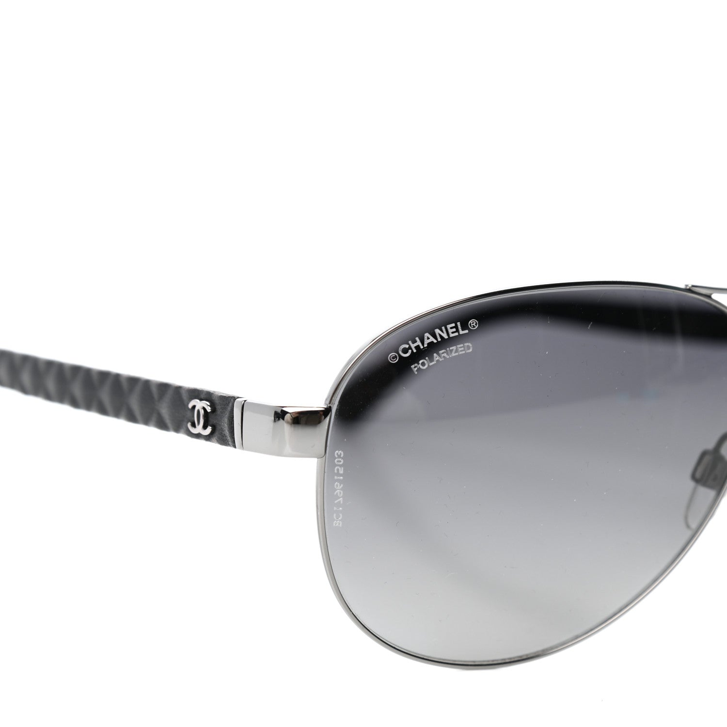 Chanel Aviator Polarized Sunglasses 4204-Q Black 7 of 8