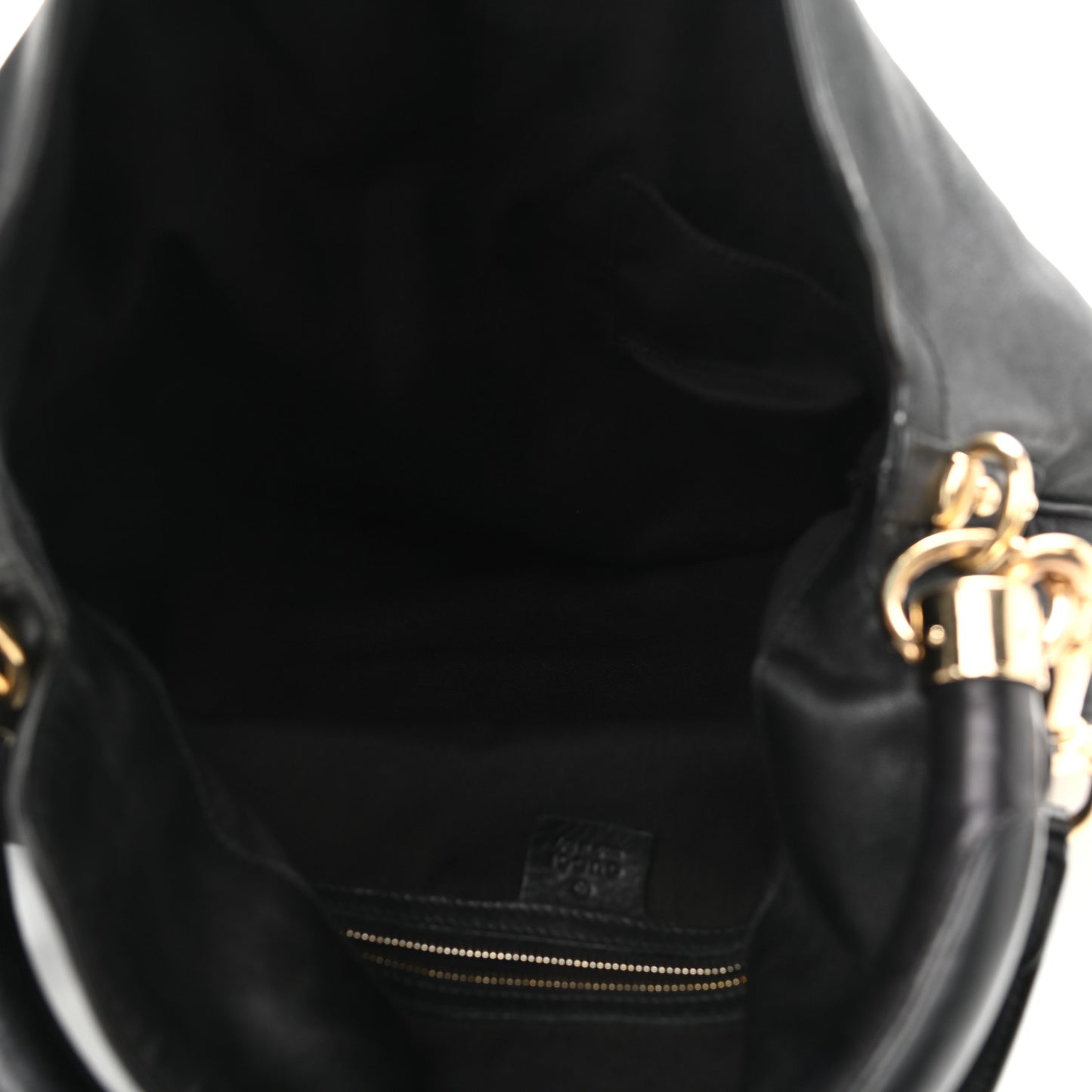 Calfskin Large Indy Top Handle Hobo Black