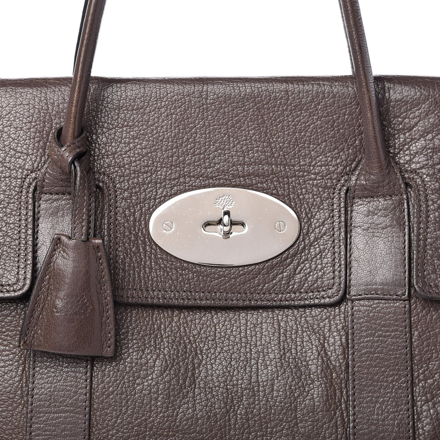 Mulberry Classic Grain Calfskin Bayswater Mole Grey 10 of 10