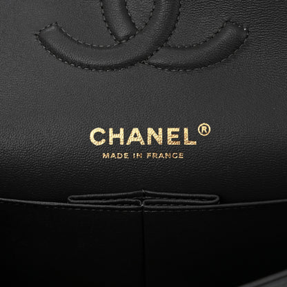 Chanel Caviar Quilted Medium Double Flap Dark Grey 6 of 11