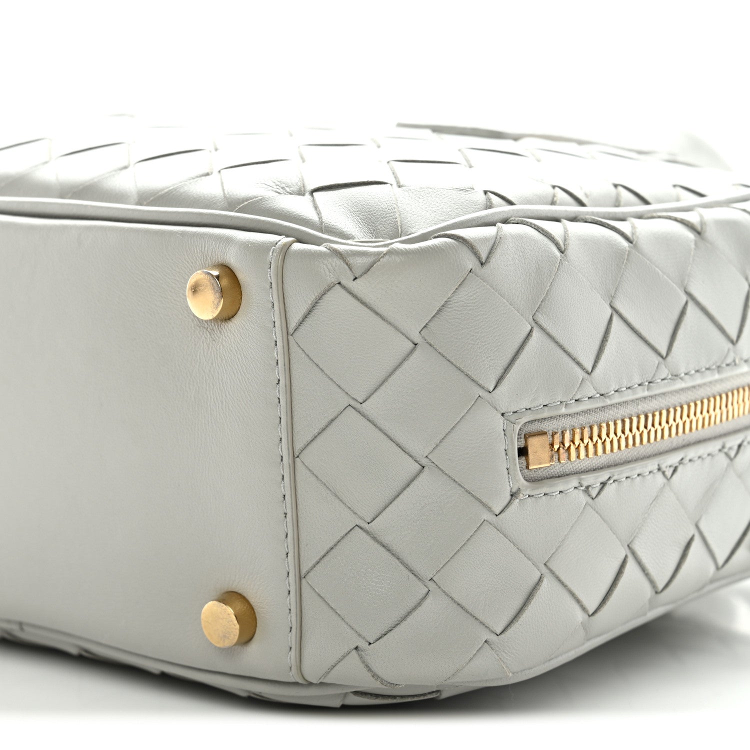 Bottega Veneta Lambskin Intrecciato Small Getaway Agate Grey 10 of 10