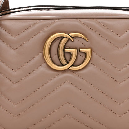 Gucci Calfskin Matelasse Small GG Marmont Chain Shoulder Bag Porcelain Rose 8 of 10