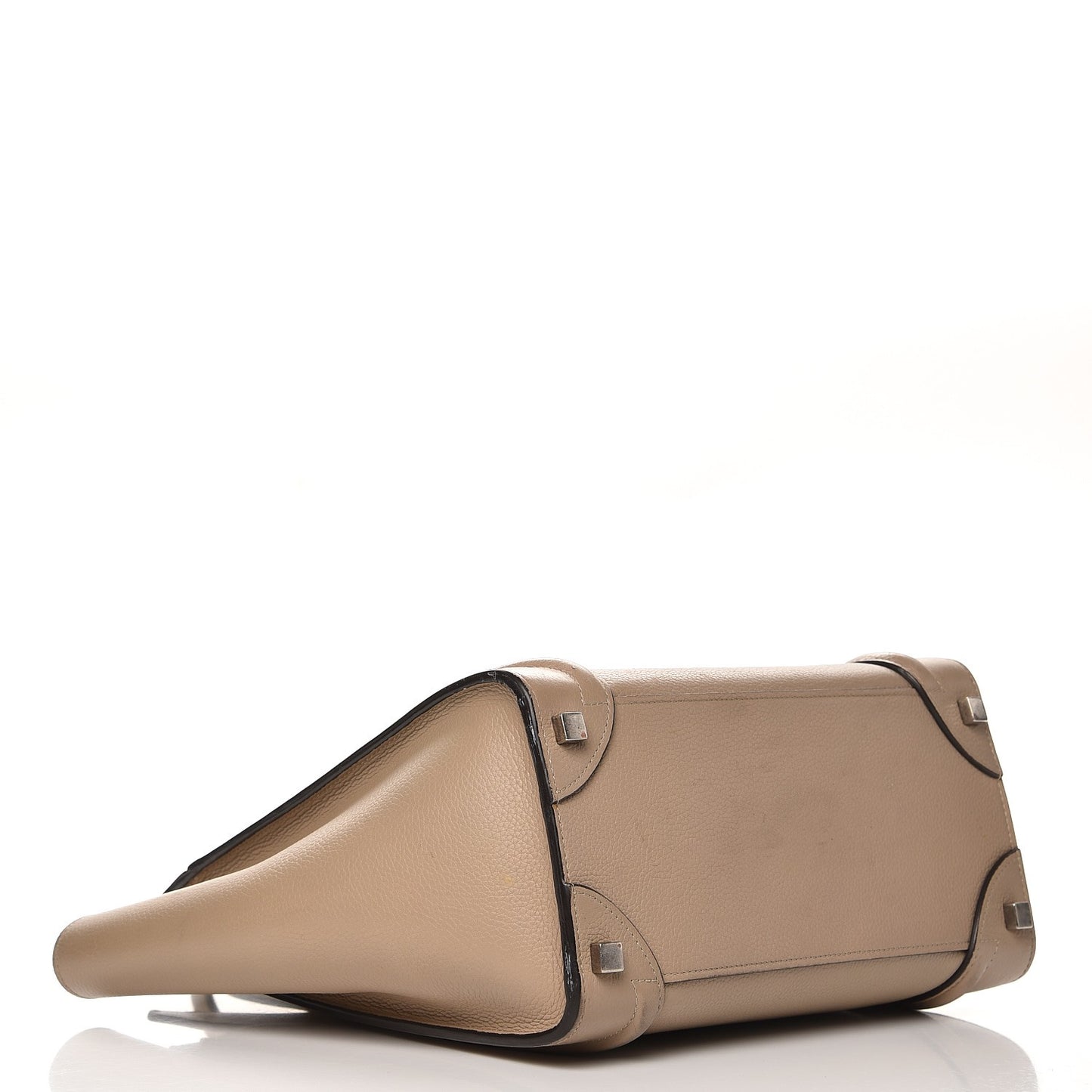 Drummed Calfskin Micro Luggage Dune