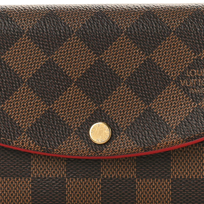 Louis Vuitton Damier Ebene Caissa Wallet Cherry 7 of 8