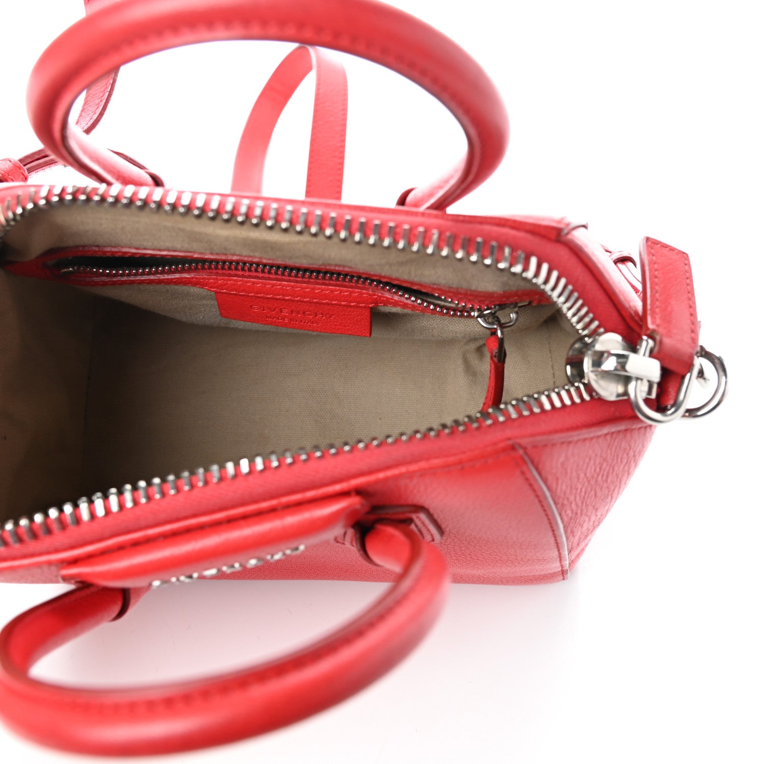 Givenchy Sugar Goatskin Mini Antigona Red 5 of 9