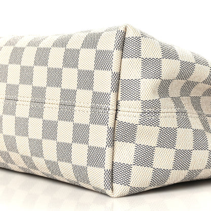 Louis Vuitton Damier Azur Graceful MM Rose Ballerine 8 of 8