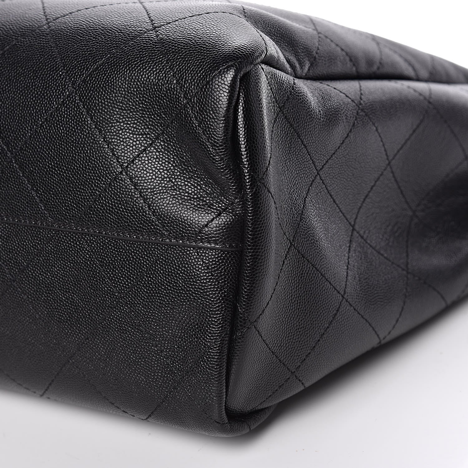 Chanel Caviar Stitched Large Shopping Tote Black 7 of 7