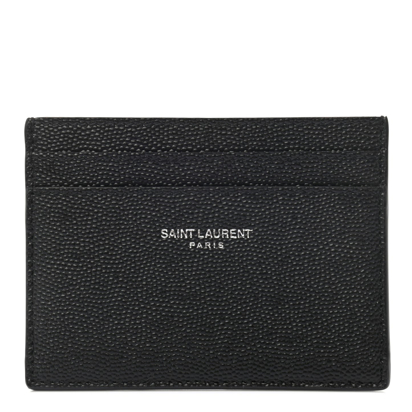 Grain De Poudre Matelasse Chevron Monogram Credit Card Case Black