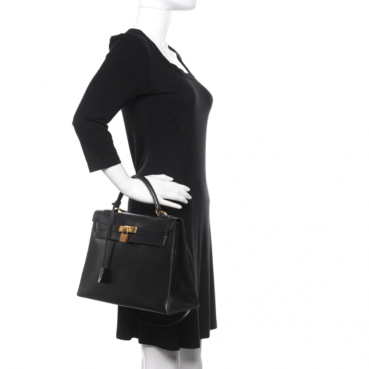 Hermes Box Kelly Sellier 32 Black 2 of 22