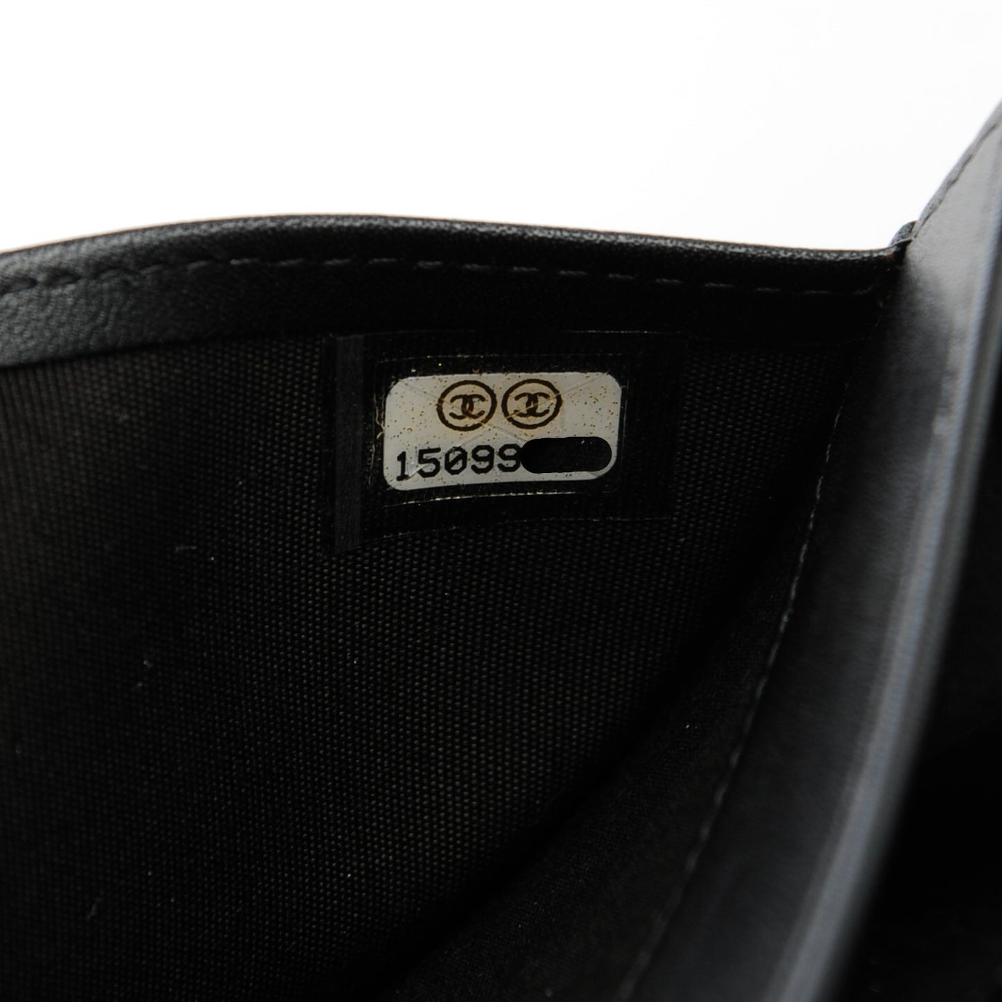 Caviar CC Long Flap Wallet Black