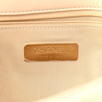 Chanel Lambskin Quilted Medium Chanel 19 Flap Beige 6 of 9