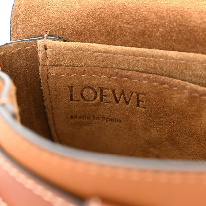 Loewe Grained Calfskin Mini Gate Crossbody Bag Caramel Pecan 6 of 9