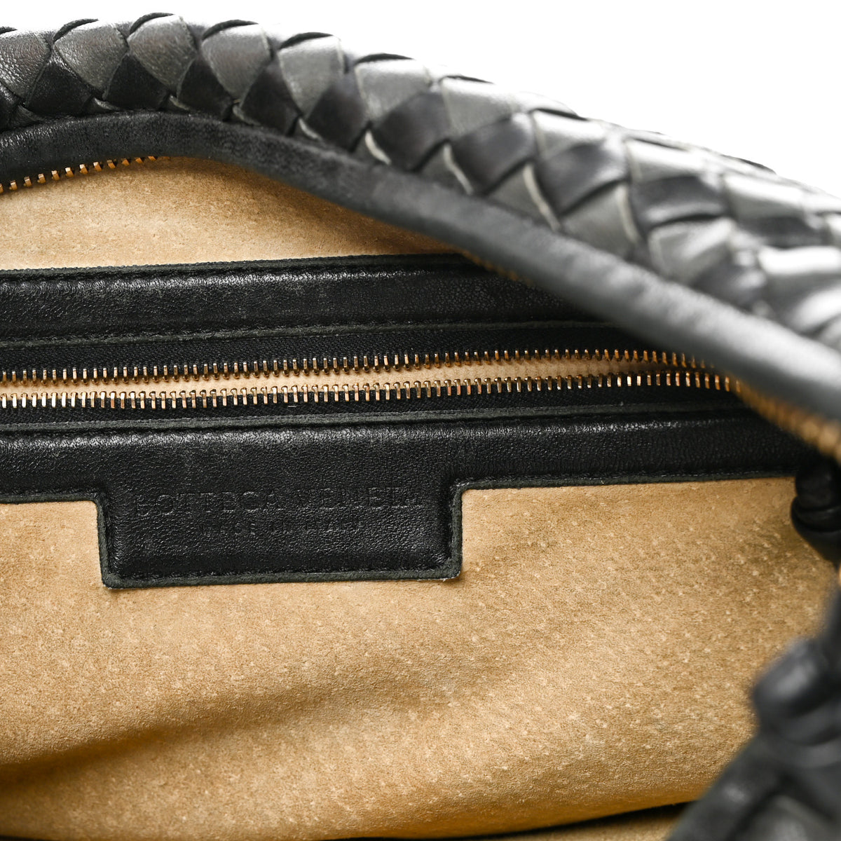 Bottega Veneta Nappa Intrecciato Bi-Color Medium Veneta Hobo Black Grey 6 of 11