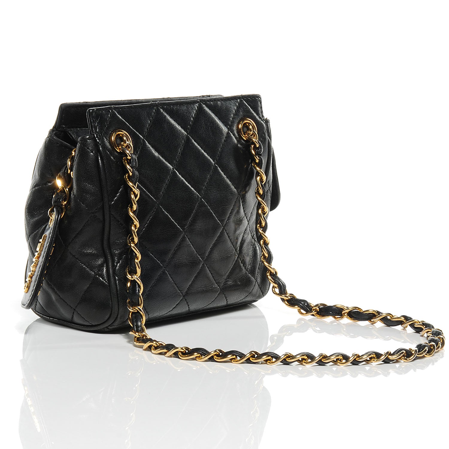 Chanel Lambskin Quilted Small Shoulder Bag Black 3 of 7