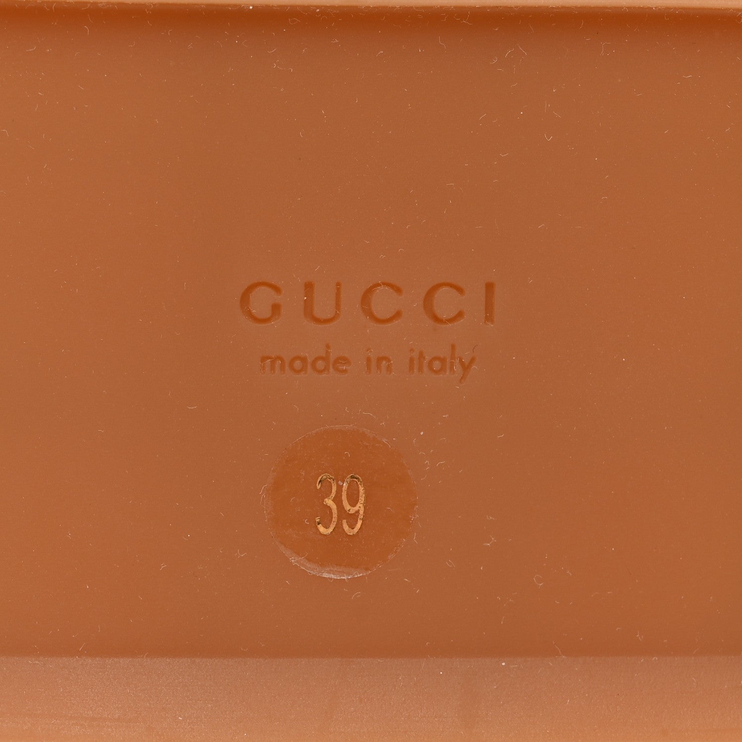Gucci Monogram Maxi GG Angelina Platform 55mm Slide Sandals 39 Camel Ebony 8 of 9