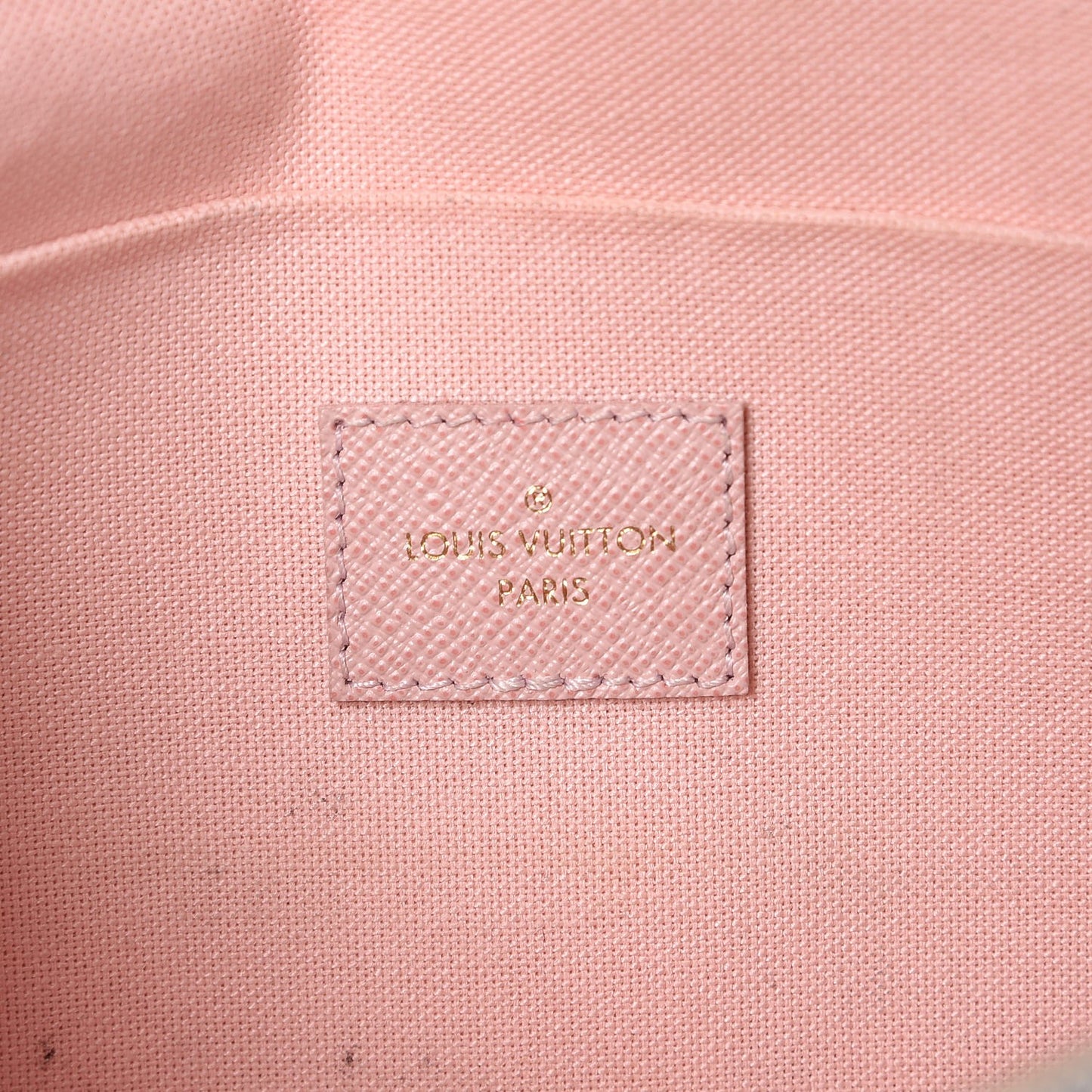 Damier Azur Pochette Felicie Chain Wallet Rose Ballerine