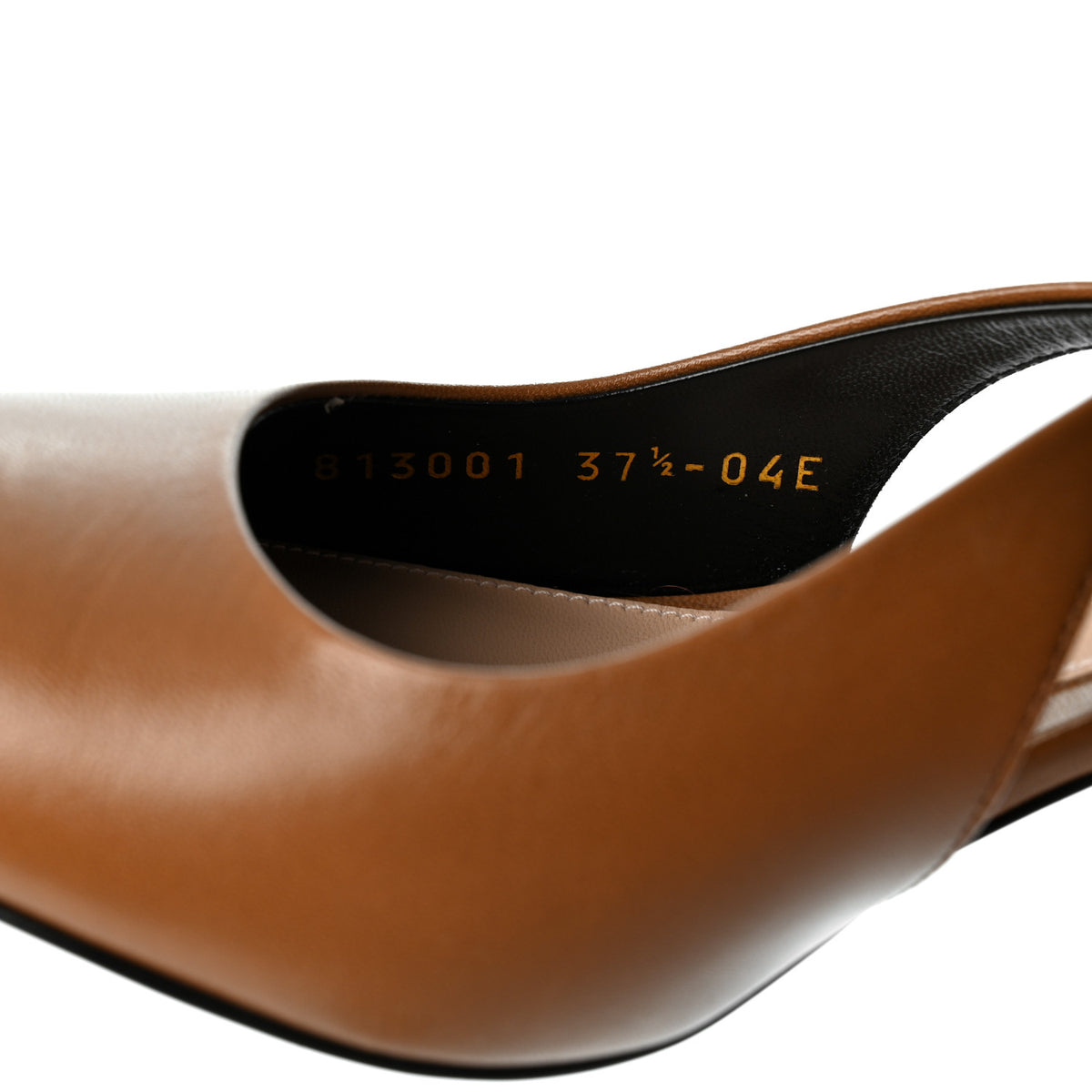 Malaga Kid Nappa Signoria Slingback Pumps 37.5 Luminous Wood