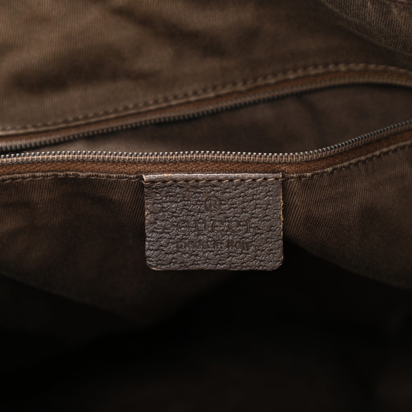 Monogram Medium Abbey Shoulder Bag Dark Brown