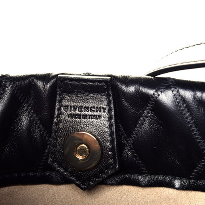Givenchy Lambskin Quilted Mini GV Bucket Bag Black 6 of 9