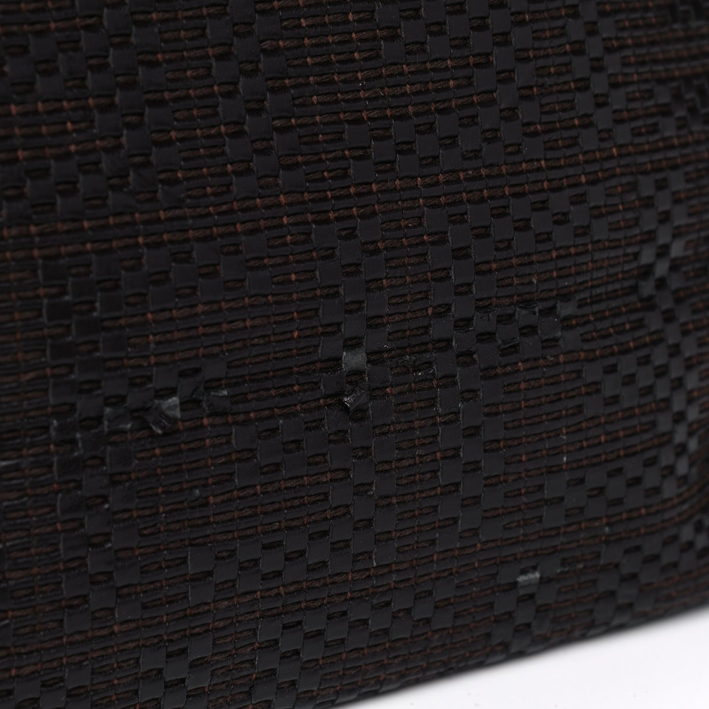 Calfskin FF Woven Medium Roll Tote Moro