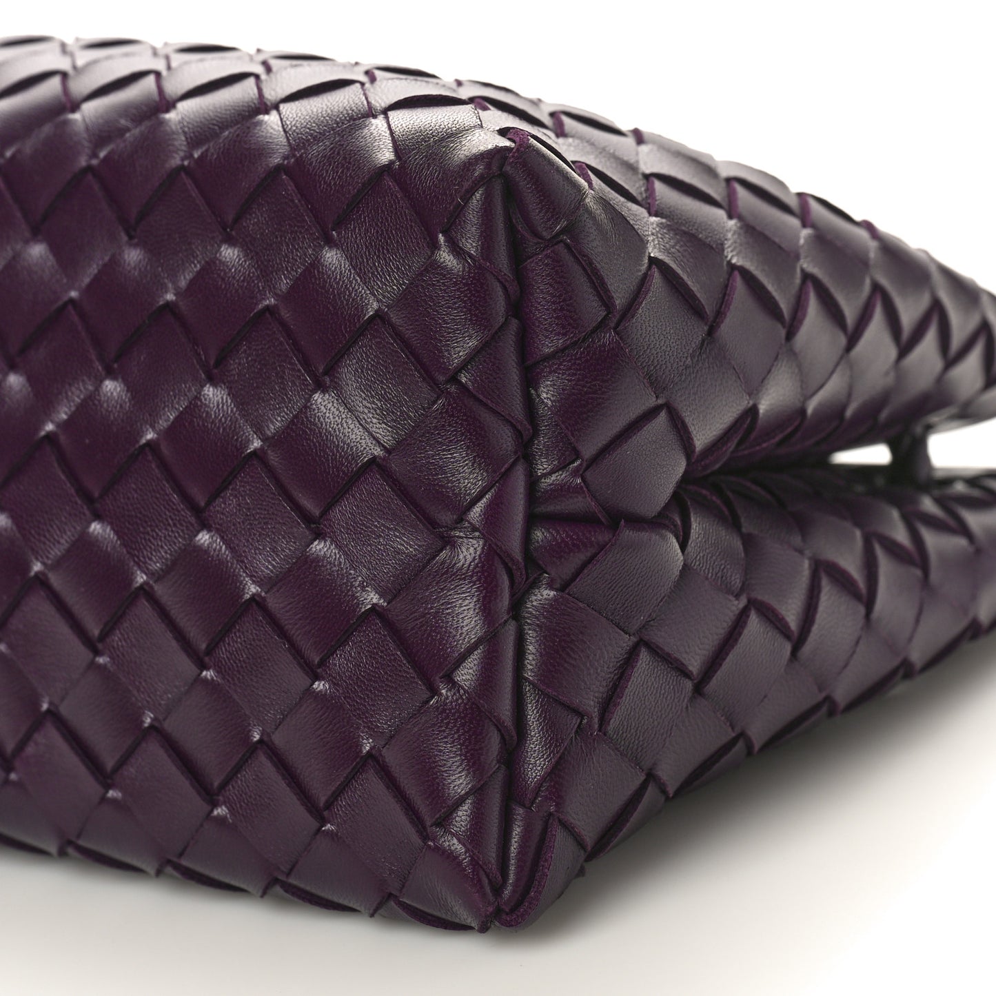 Nappa Intrecciato Small East West Andiamo Shoulder Bag Dark Mystic