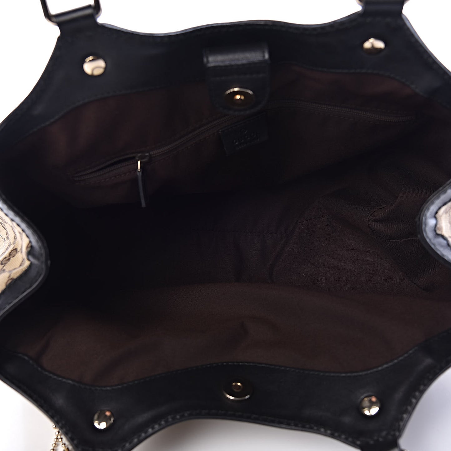 Monogram Medium Sukey Tote Beige Ebony Black