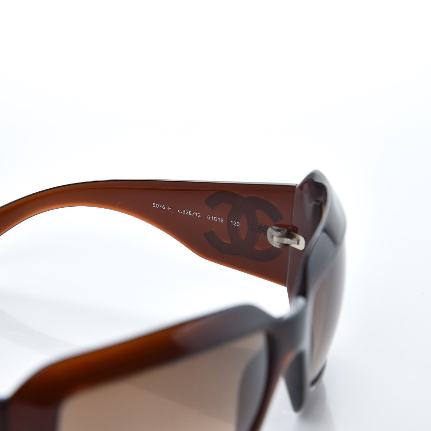 Chanel Mother of Pearl CC Sunglasses 5076-H Brown 7 of 10