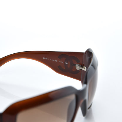 Chanel Mother of Pearl CC Sunglasses 5076-H Brown 7 of 10