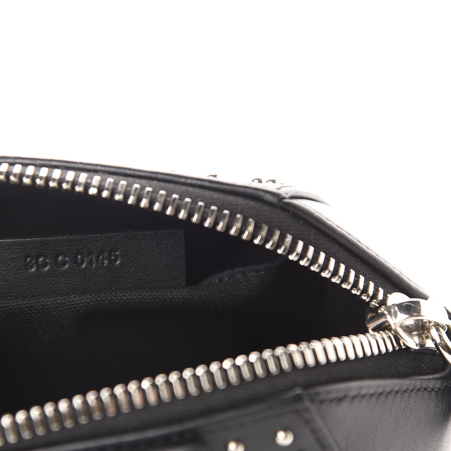 Givenchy Calfskin Small Studded Antigona Beauty Wristlet Black 7 of 8