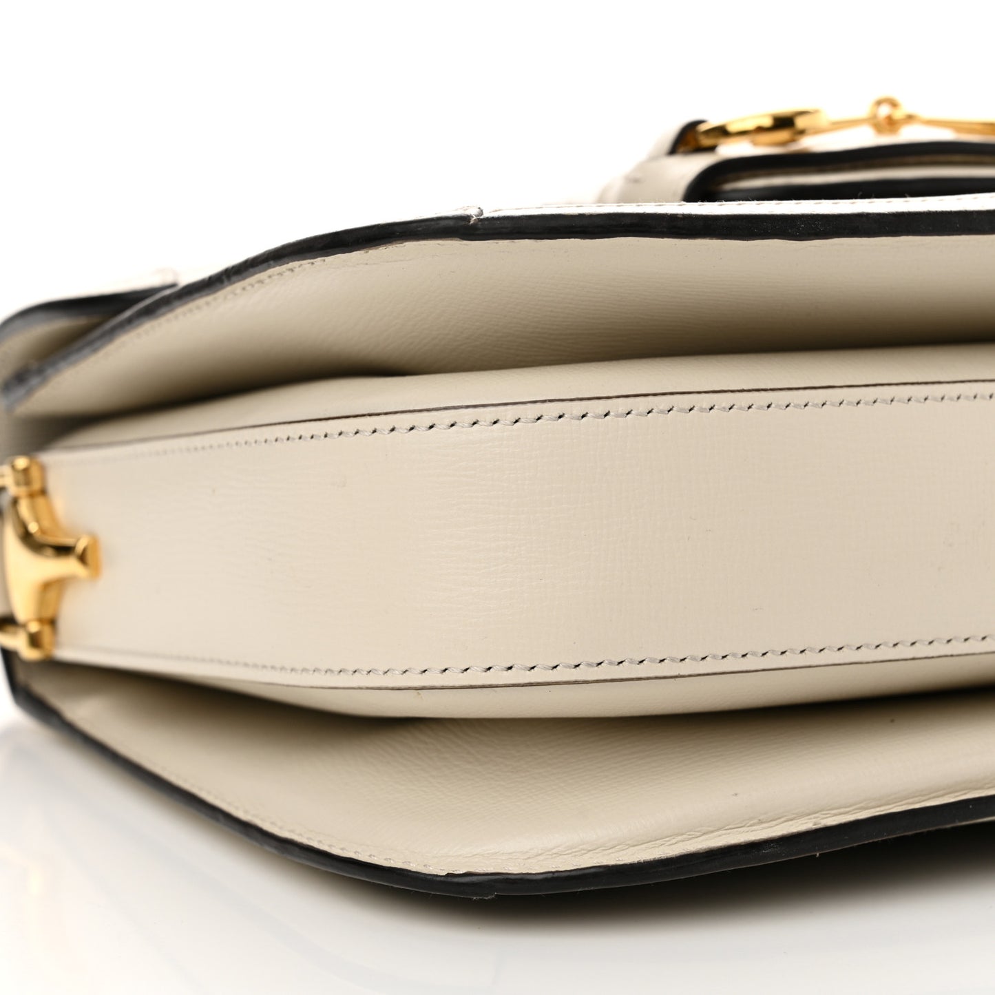 GG Supreme Monogram Horsebit 1955 Shoulder Bag Beige Mystic White