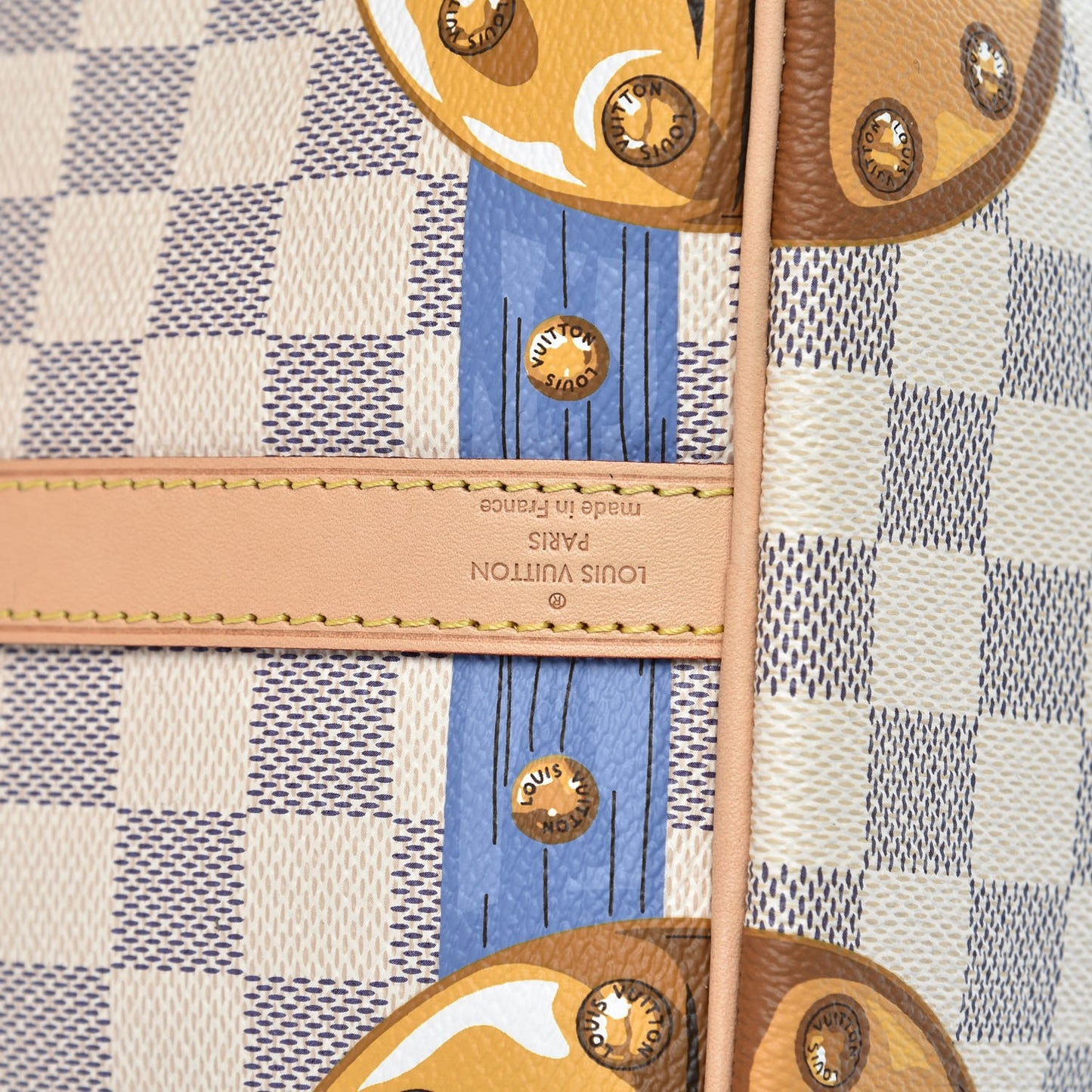Damier Azur Summer Trunks Speedy Bandouliere 30