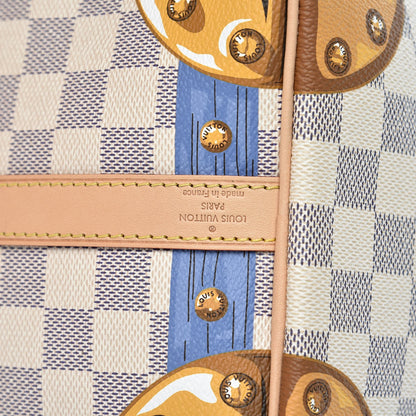Louis Vuitton Damier Azur Summer Trunks Speedy Bandouliere 30 6 of 8