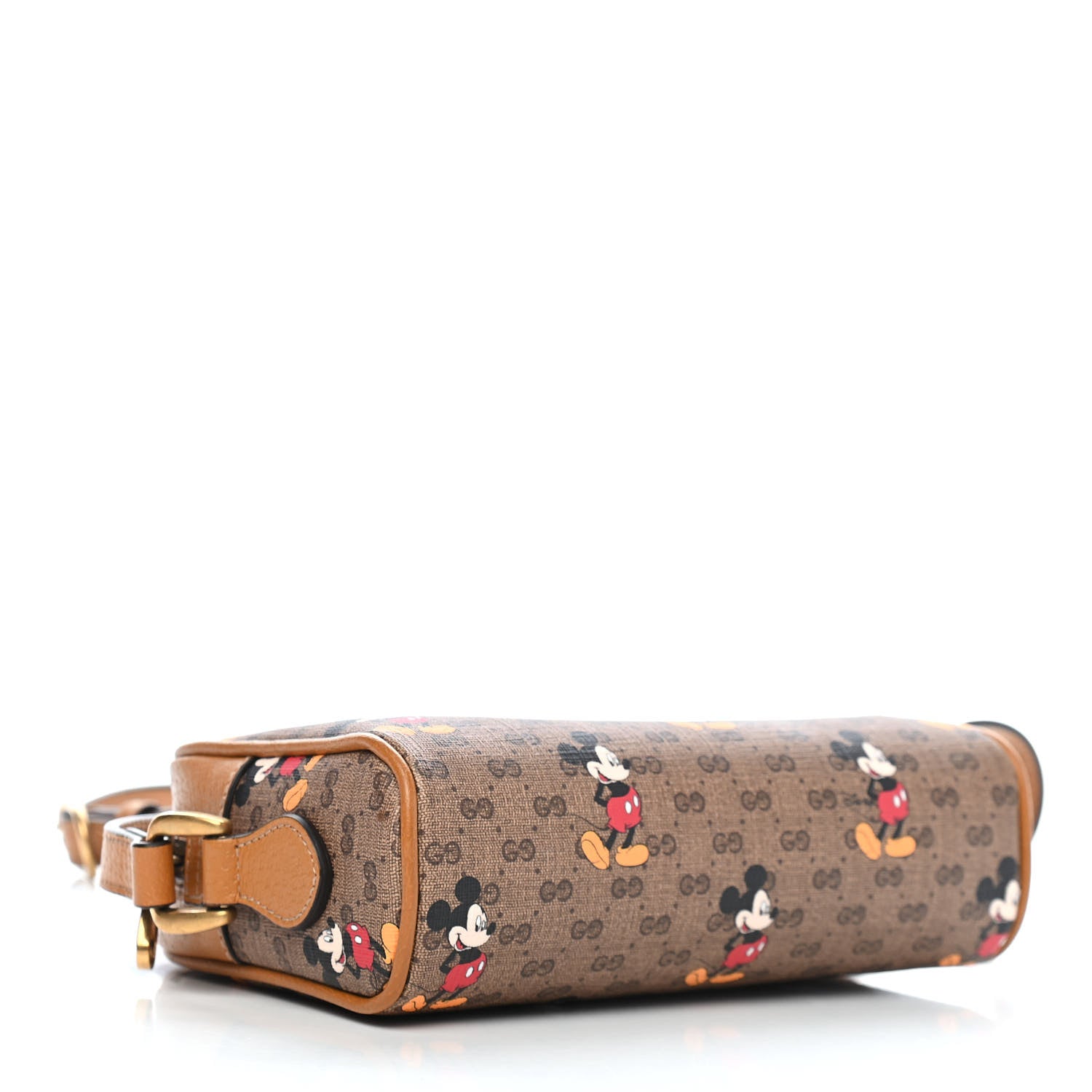 Gucci X DISNEY Mini Vintage GG Supreme Monogram Mickey Mouse Shoulder Bag Beige Vintage Sun Oil 4 of 9