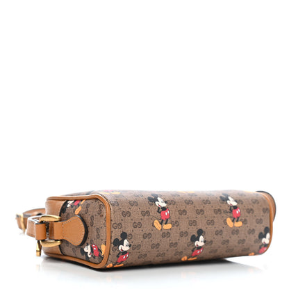Gucci X DISNEY Mini Vintage GG Supreme Monogram Mickey Mouse Shoulder Bag Beige Vintage Sun Oil 4 of 9