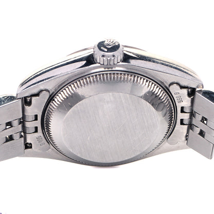 Rolex Stainless Steel 18K White Gold 26mm Oyster Perpetual Datejust Watch Blue Roman 69174 4 of 4