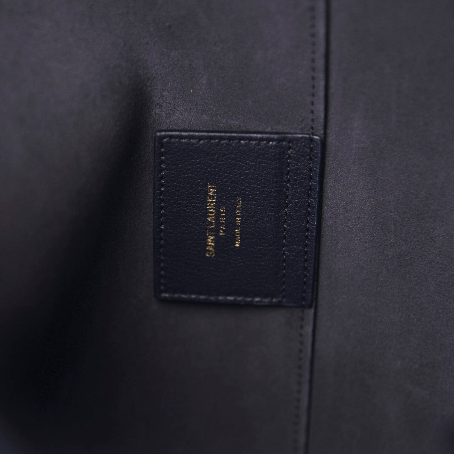 Calfskin Large Shopping Tote Deep Marine
