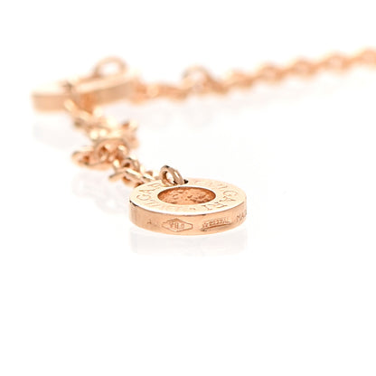 Bulgari 18K Rose Gold White Ceramic Diamond B.Zero1 Pendant Necklace 7 of 11