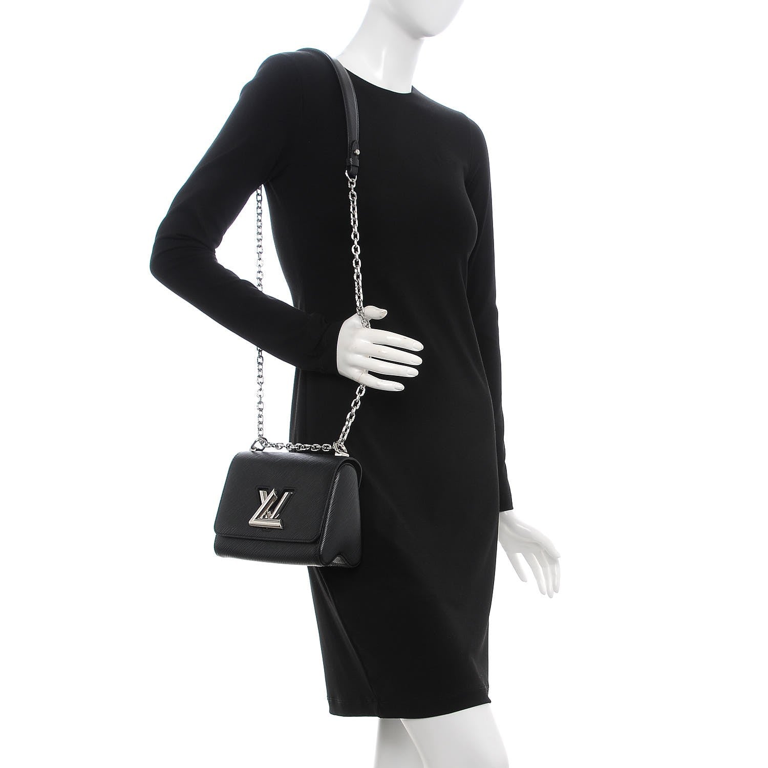 Louis Vuitton Epi Twist Shoulder Bag PM Black 2 of 7