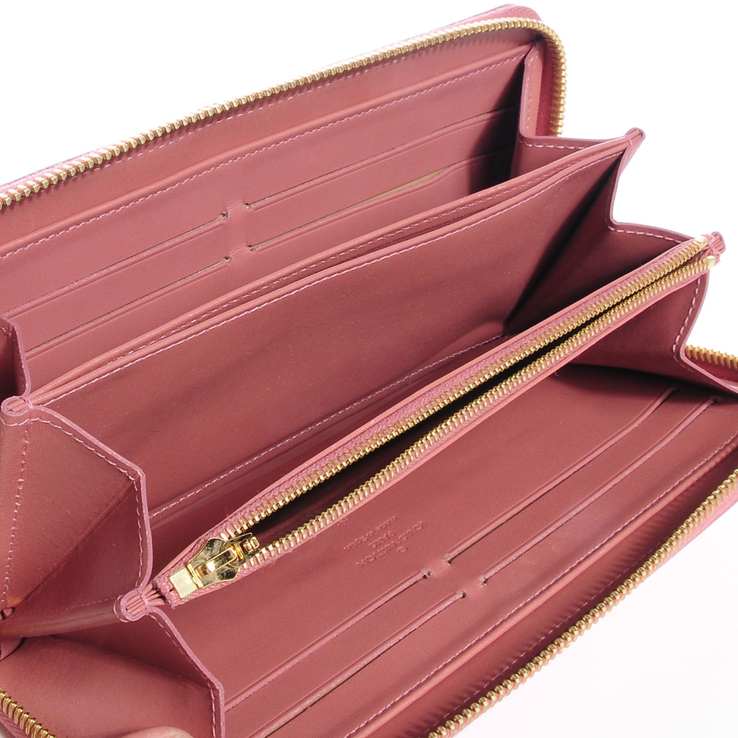 Louis Vuitton Vernis Ikat Zippy Wallet Rose Velours 6 of 8