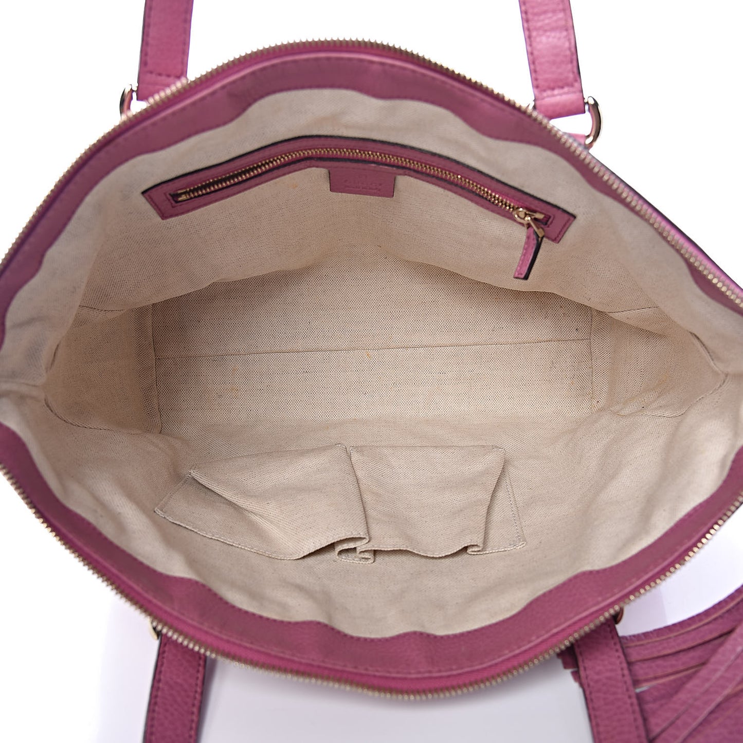 Pebbled Calfskin Small Soho Top Handle Bag Fresia Rose