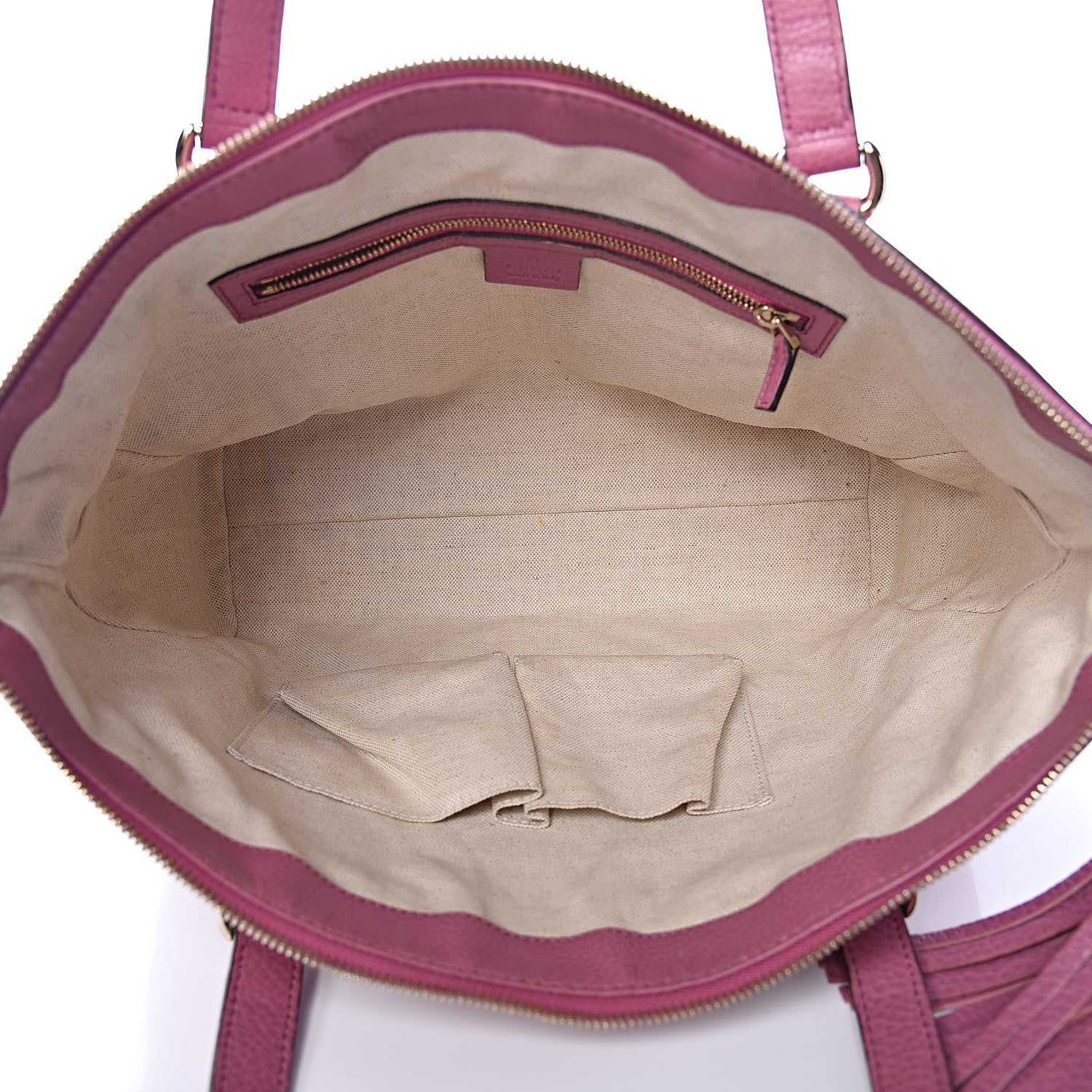 Gucci Pebbled Calfskin Small Soho Top Handle Bag Fresia Rose 5 of 11