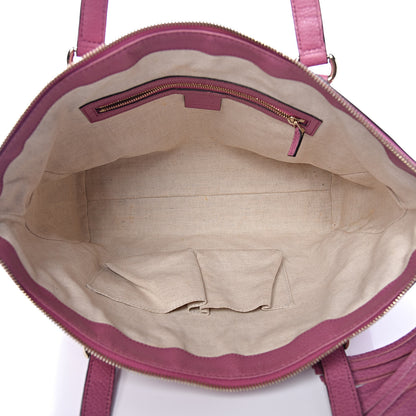 Gucci Pebbled Calfskin Small Soho Top Handle Bag Fresia Rose 5 of 11