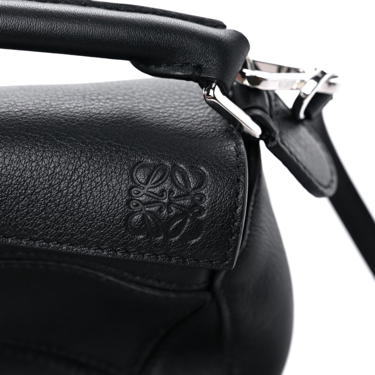 Calfskin Mini Puzzle Bag Black