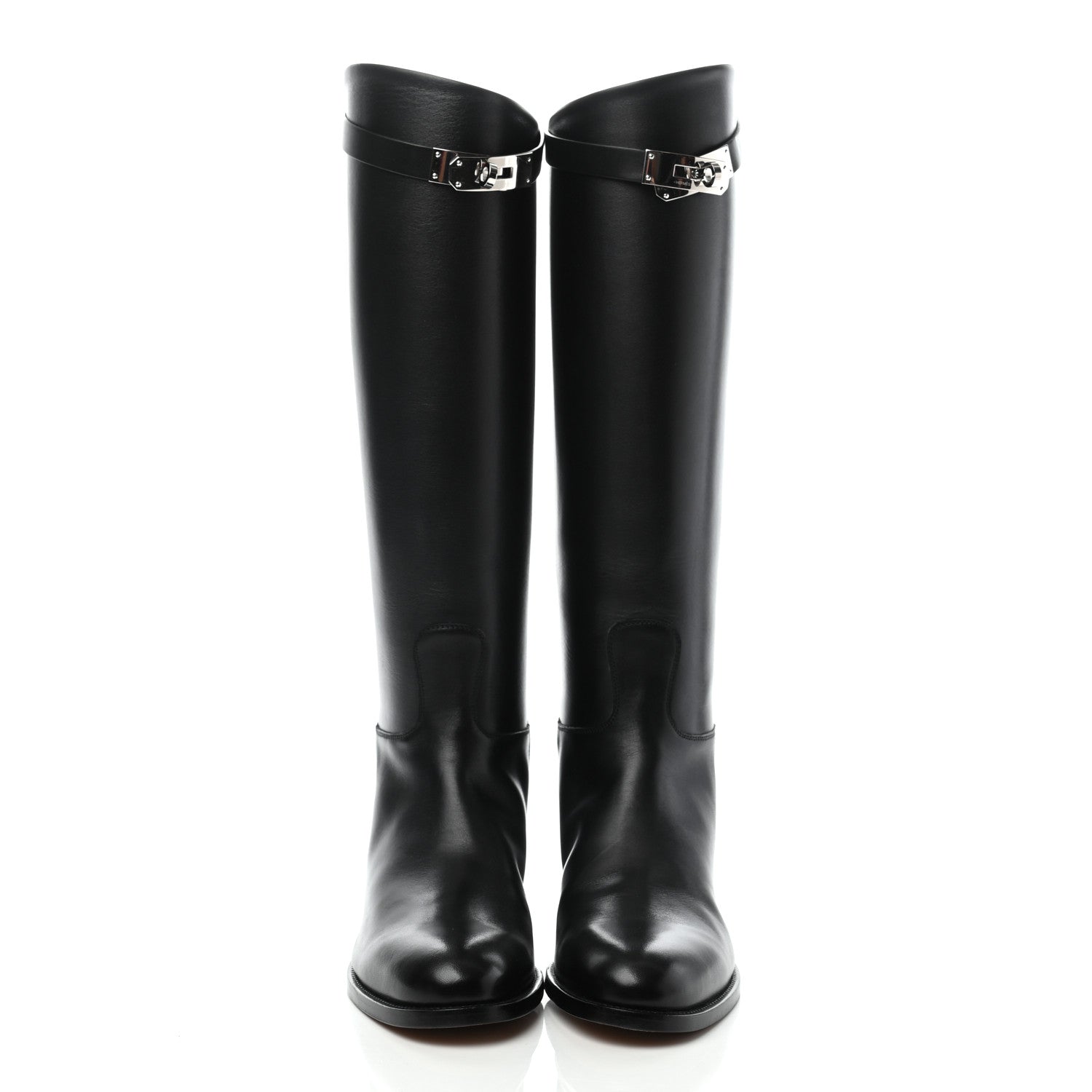 Hermes Box Kelly Jumping Boots 38 Black 2 of 8