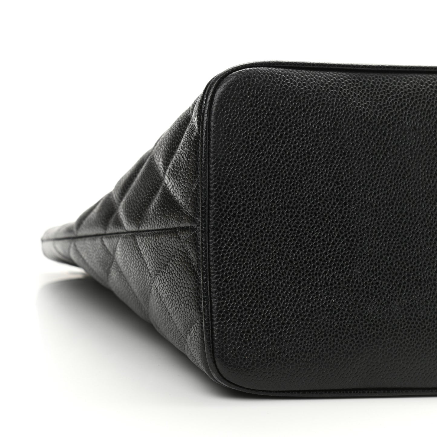 Caviar Quilted Medallion Tote Black