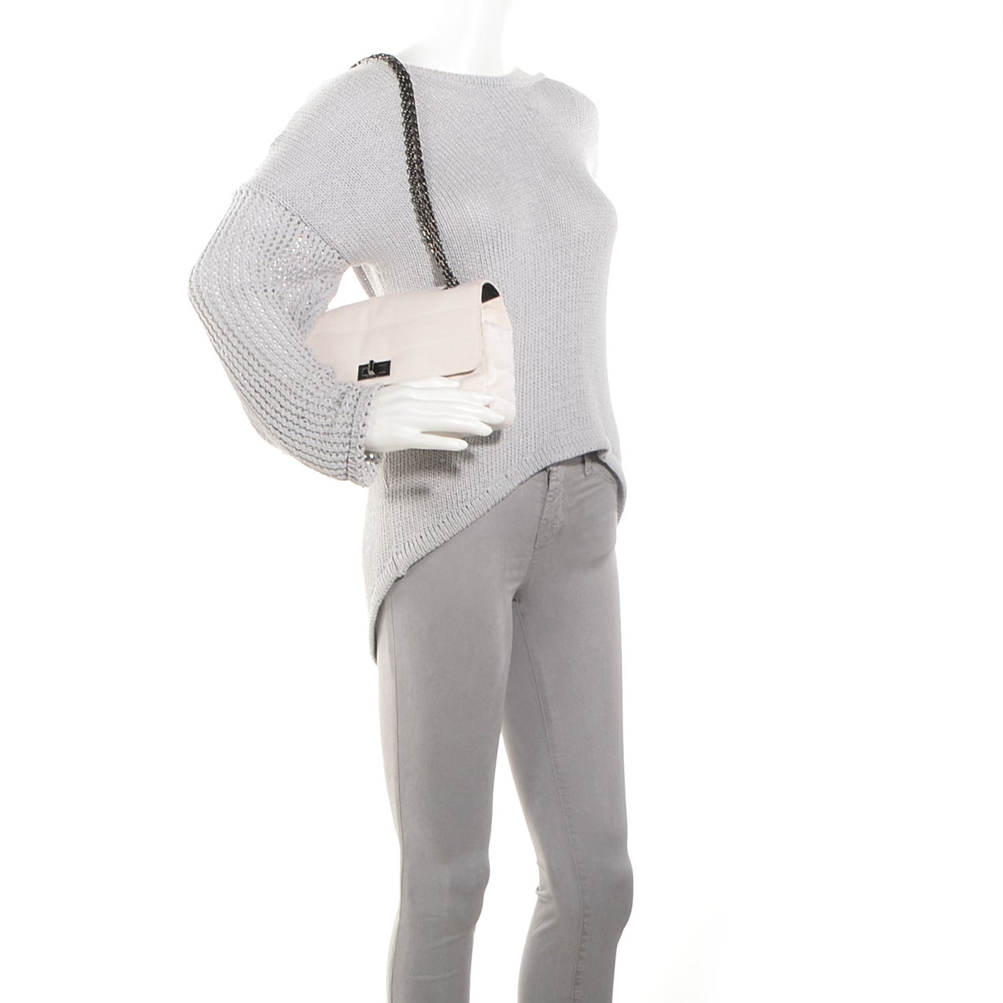 Horizontal Quilt Jersey Mademoiselle Flap Ivory