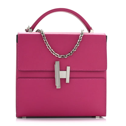 Hermes Madame Calfskin Cinhetic Boxy Top Handle Bag Rose Pourpre 1 of 11