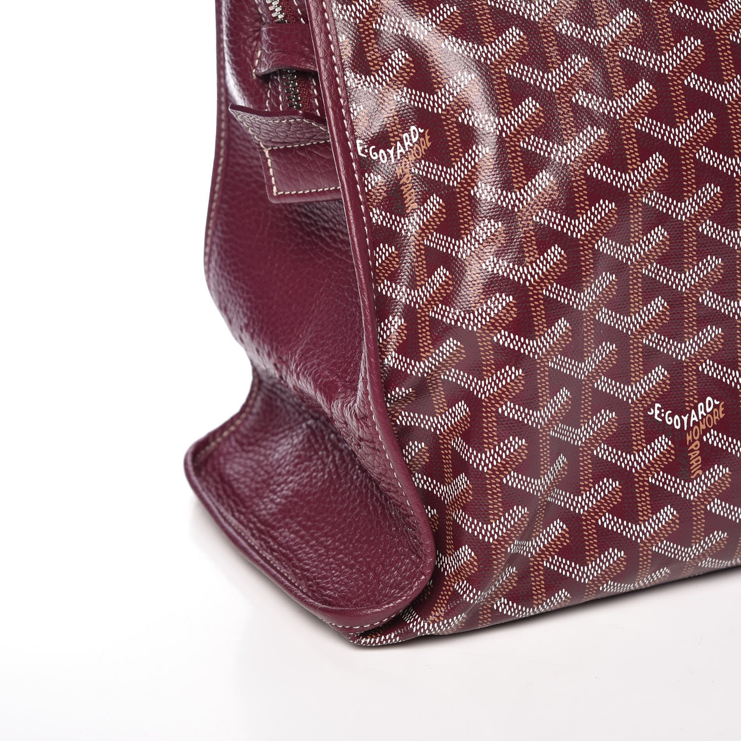 Goyard Goyardine Sac Hardy Pet Carrier PM Burgundy 11 of 12