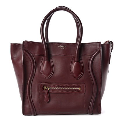 Celine Palmelato Micro Luggage Red Wood 1 of 11